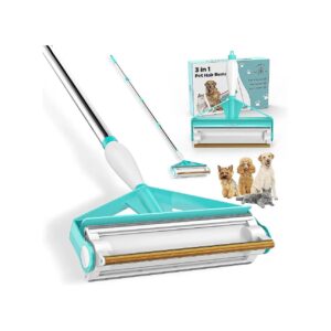 68-Inch Extra-Wide Pet Hair Remover with Comfortable Grip and Multi-Angle Adjustments