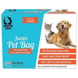 7 Gallon Capacity Pet Waste Disposal Bags for Large Pets and Messy Habitats