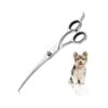 7 Inch Curved Dog Grooming Scissors with Finger Rests for Optimum Control and Comfort