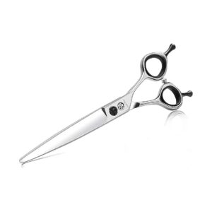 7 Inch Straight Bladed Stainless Steel Dog Grooming Scissors for Pet Hairdressers