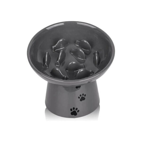 7 Inches Elevated Cat Food Bowl for Increased Comfort and Reduced Pressure