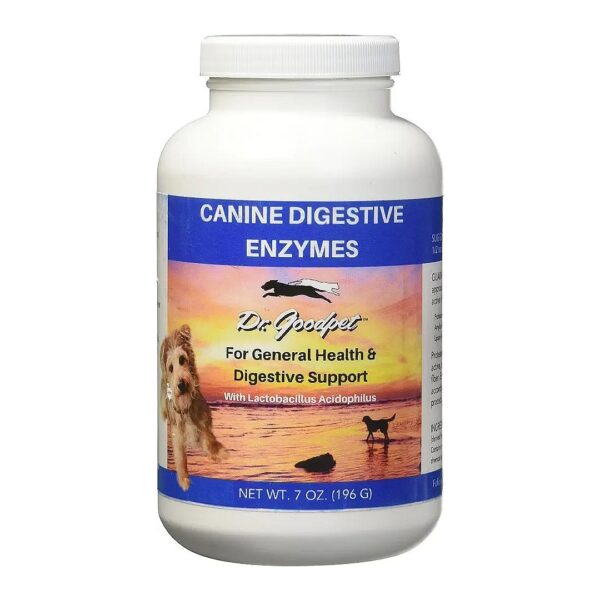 7 oz Canine Digestive Enzyme Supplement Powder for General Health