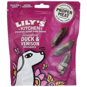 70 Gram Stick Sausages for Dogs with Venison and Duck Flavors