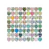 72 Pack Summer Dog Bandanas Collection of Fresh Fruit Prints for Small Medium Large Dogs