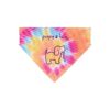 7x5 Inch Multi-Colored Dog Bandana with Polyester Construction and Washable Design