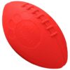 8 Inch Orange Rubber Football Dog Toy for Large Canines 15 Lbs+