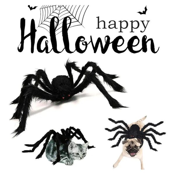 8 Leg Spider Pet Costume with Velcro and Felt for Small Dogs and Cats