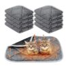 8-Pack, 16" x20" Soft, Cozy, and Machine Washable Thermal Pet Mat