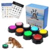 8 Pack Dog Speech Training Buttons 30 Second Recordable Sound Built-In Microphone