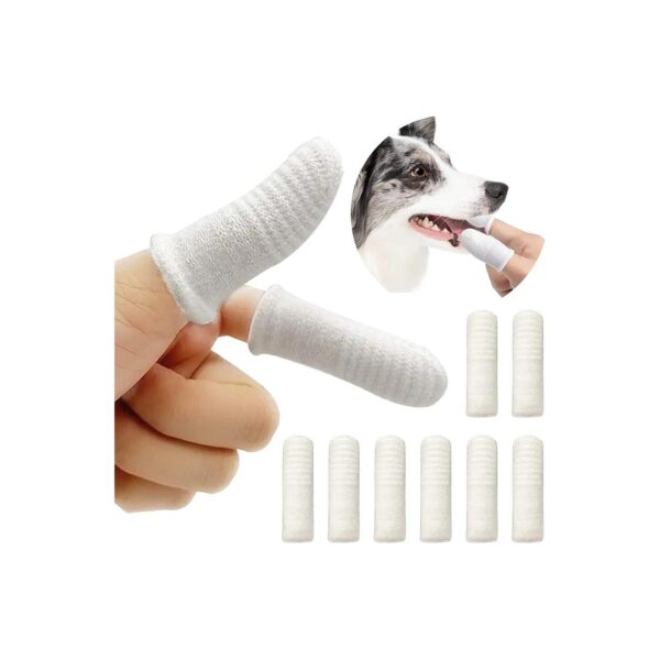 8 Pack Soft Finger Toothbrush Kit for Small Pets Dental Care Teeth Cleaning