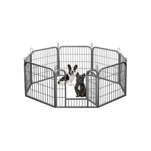 8-Piece Heavy Metal Dog Playpen For Small to Medium Pets