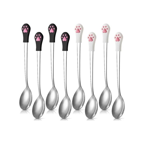 8 Pieces Pet Food Spoon Kit for Multiple Pets and Meals