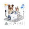 8 in 1 Dog Grooming Kit with Metal Clippers and Adjustable Temperature Control