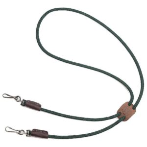 8 x 25-Inch Hunter Green Whistle Lanyard with Firm Attachment