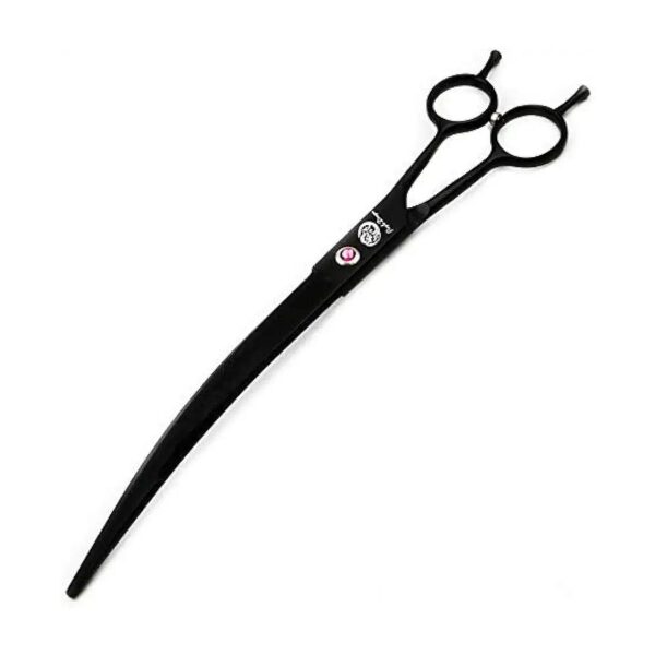 9 Inch Twin Tails Curved Blade Pet Grooming Scissors for Efficient Hair Trimming