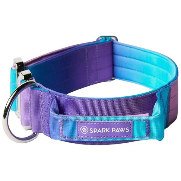 90s Retro Inspired Dog Collar with Durable Nylon and Metal Buckle for Large Breeds