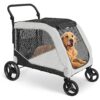 A Trustworthy and Secure Pet Stroller for Large Dogs, Maximum Load up to 132lbs