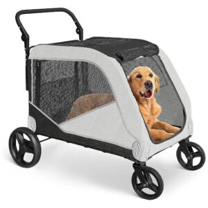 A Trustworthy and Secure Pet Stroller for Large Dogs, Maximum Load up to 132lbs