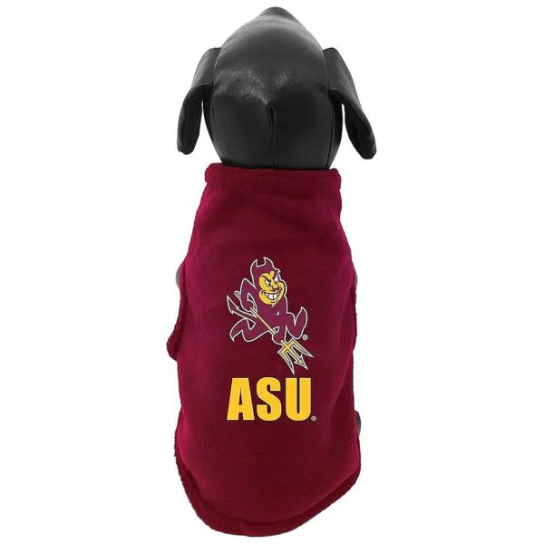 ASU Sun Devils NCAA Polar Fleece Dog Sweatshirt Fleece Lined Dog Jacket