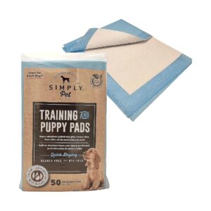 Absorbent 5-Layer Pet Pee Pads for Small to Large Dogs and Pets, 50-Pack