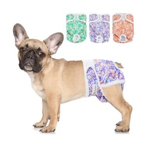 Absorbent Extra Small Female Dog Diapers for Tiny Puppies and Small Canines in Heat