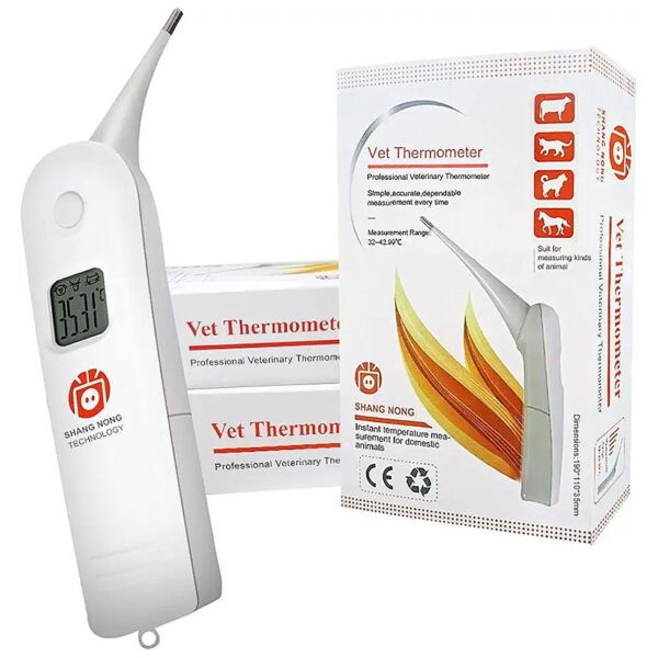 Accurate and Reliable Digital Thermometer for Pet and Livestock Temperature Measurement