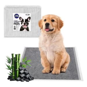 Activated Charcoal Training Pads for Dogs with Natural Bamboo Charcoal Absorbency