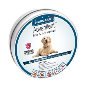 Adjustable 8-Month Flea and Tick Prevention Collar for Large and Medium Dogs