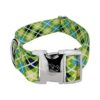 Adjustable Argyle Dog Collar with 3 Charming Designs for Large Pets