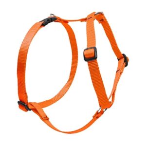 Adjustable Blaze Orange Dog Harness for Large and Medium Breed Canines