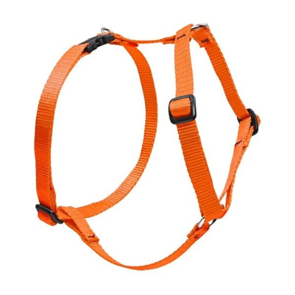 Adjustable Blaze Orange Dog Harness for Large and Medium Breed Canines