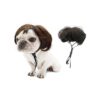 Adjustable Brown Dog Wig for Small Medium and Large Pets for Halloween Christmas Parties