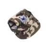 Adjustable Camouflage Dog Hat with Ear Holes and Chin Strap for Small to Medium Dogs