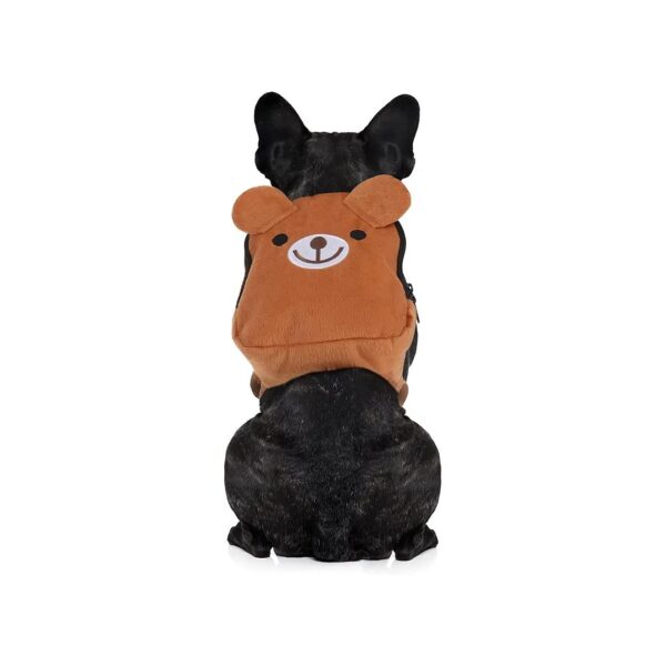 Adjustable Canvas Dog Harness with Saddlebag for Puppy Outdoor Travel and Training