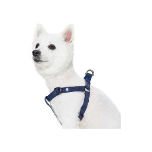 Adjustable Chest Strap Navy Blue Dog Harness for Small Dogs with Durable Nylon Webbing