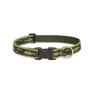 Adjustable Collar for Large Dogs in Brook Trout Pattern