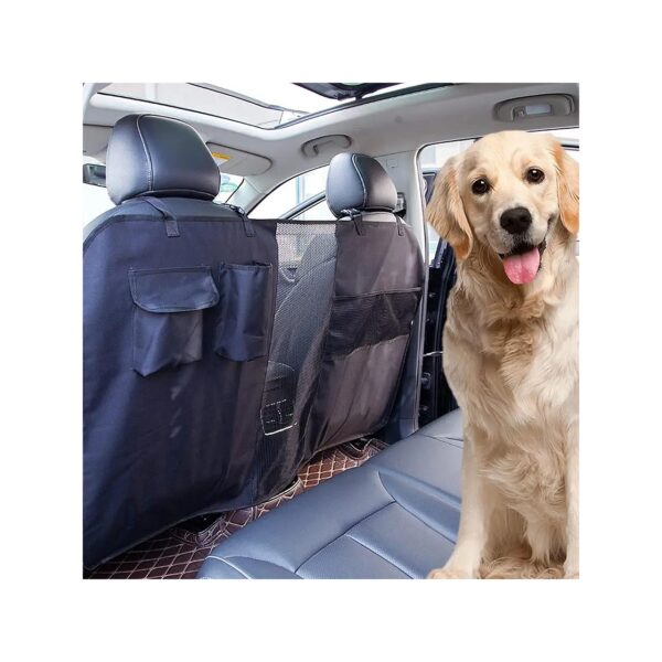 Adjustable Dog Barrier for SUV with Pet Storage and Easy Removal