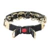 Adjustable Dog Chain Collar with Quick Release Gold Plated Stainless Steel Buckle