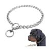 Adjustable Dog Choke Collars for Small to Extra Large Dogs with Alloy Steel Chain