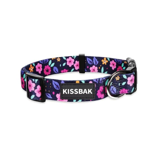 Adjustable Dog Collar for Small Dogs with Unique Floral Pattern and Sturdy Buckle