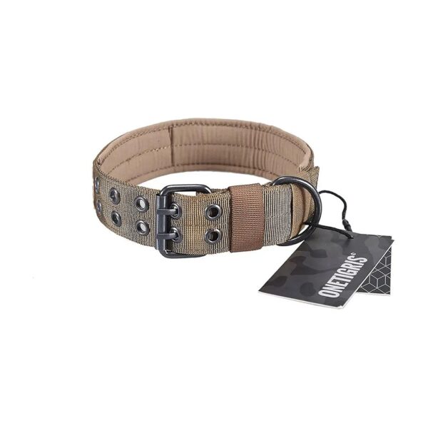 Adjustable Dog Collar with Metal D Ring and Buckle for Medium to Large Dogs