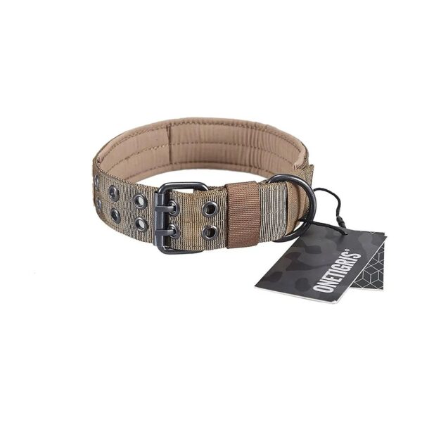 Adjustable Dog Collar with Metal D Ring and Buckle for Medium to Large Dogs