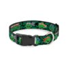 Adjustable Dog Collar with Plastic Buckle and TMNT Turtle Faces for Medium Dogs