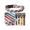 Adjustable Dog Collars with Stylish Bee Pattern Design for Small Medium & Large Dogs