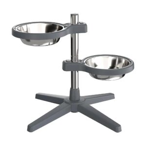 Adjustable Dog Food Bowls with Stand for Comfortable Eating