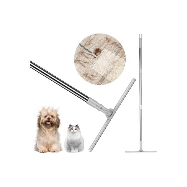 Adjustable Dog Hair Remover for Cleaning Carpets and Rugs with Manual Operation