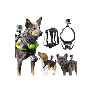 Adjustable Dog Harness for Gopro Chest and Back Mounting for Large Small Medium Dogs