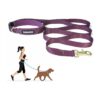 Adjustable Dog Leash for Everyday Use, Hiking, and Running with Solid Brass Hardware