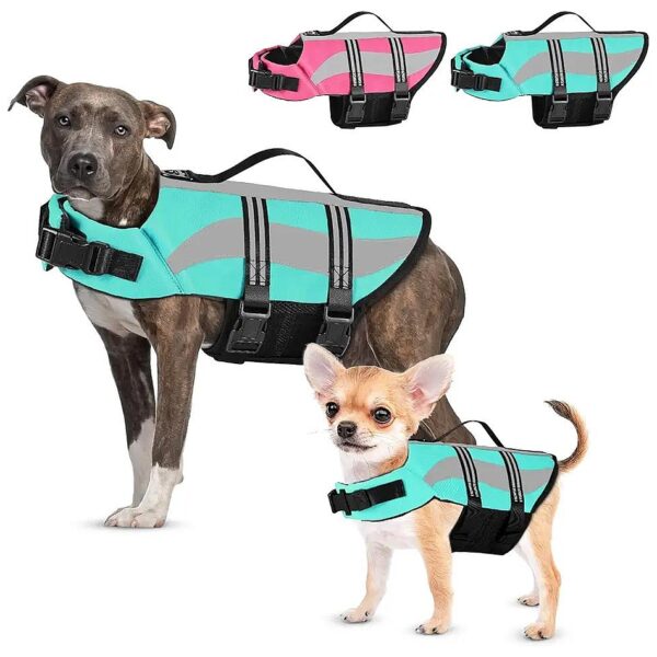 Adjustable Dog Life Vest for Comfort-Fit and High Flotation