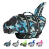 Adjustable Dog Life Vest for Small Medium Large Dogs with Ripstop Cute Shark Design